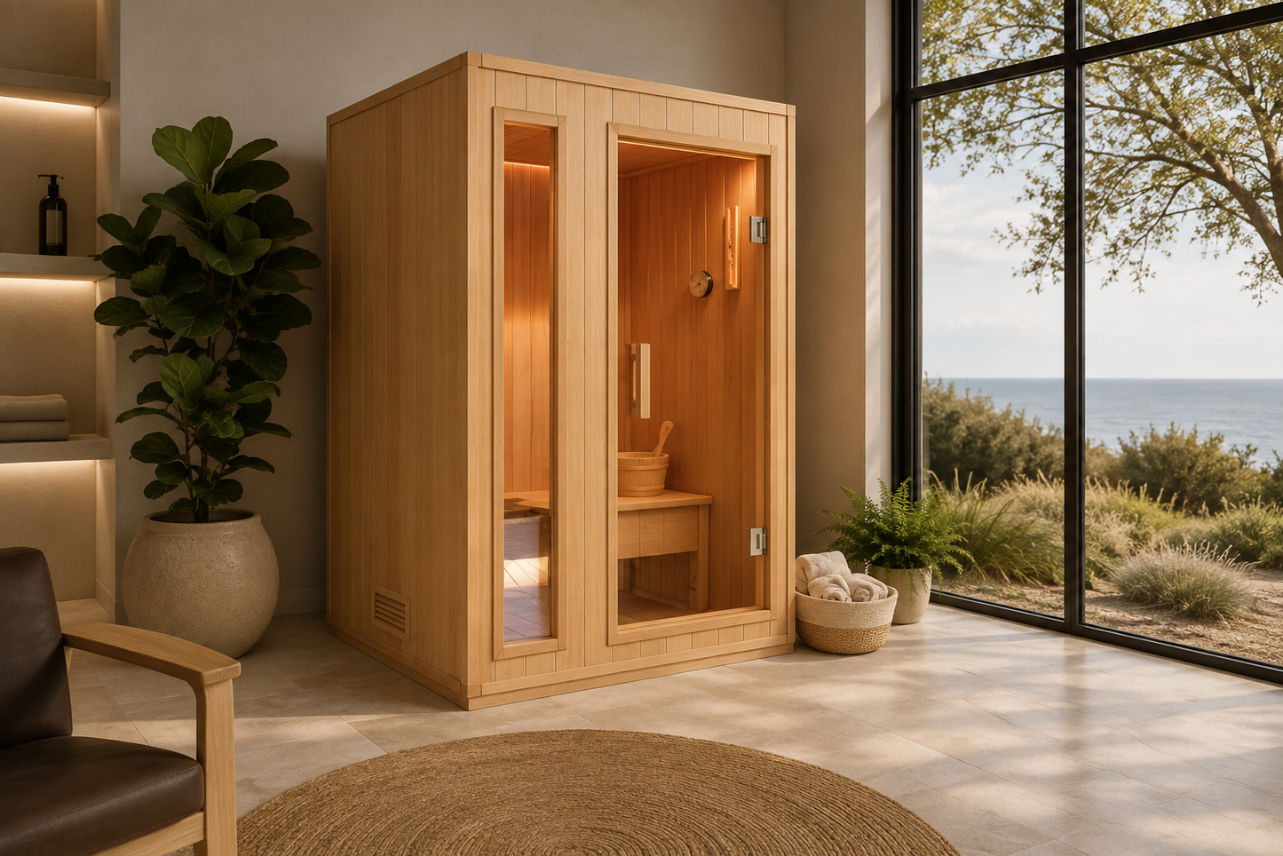 Baldwin Traditional Sauna with Harvia Heater